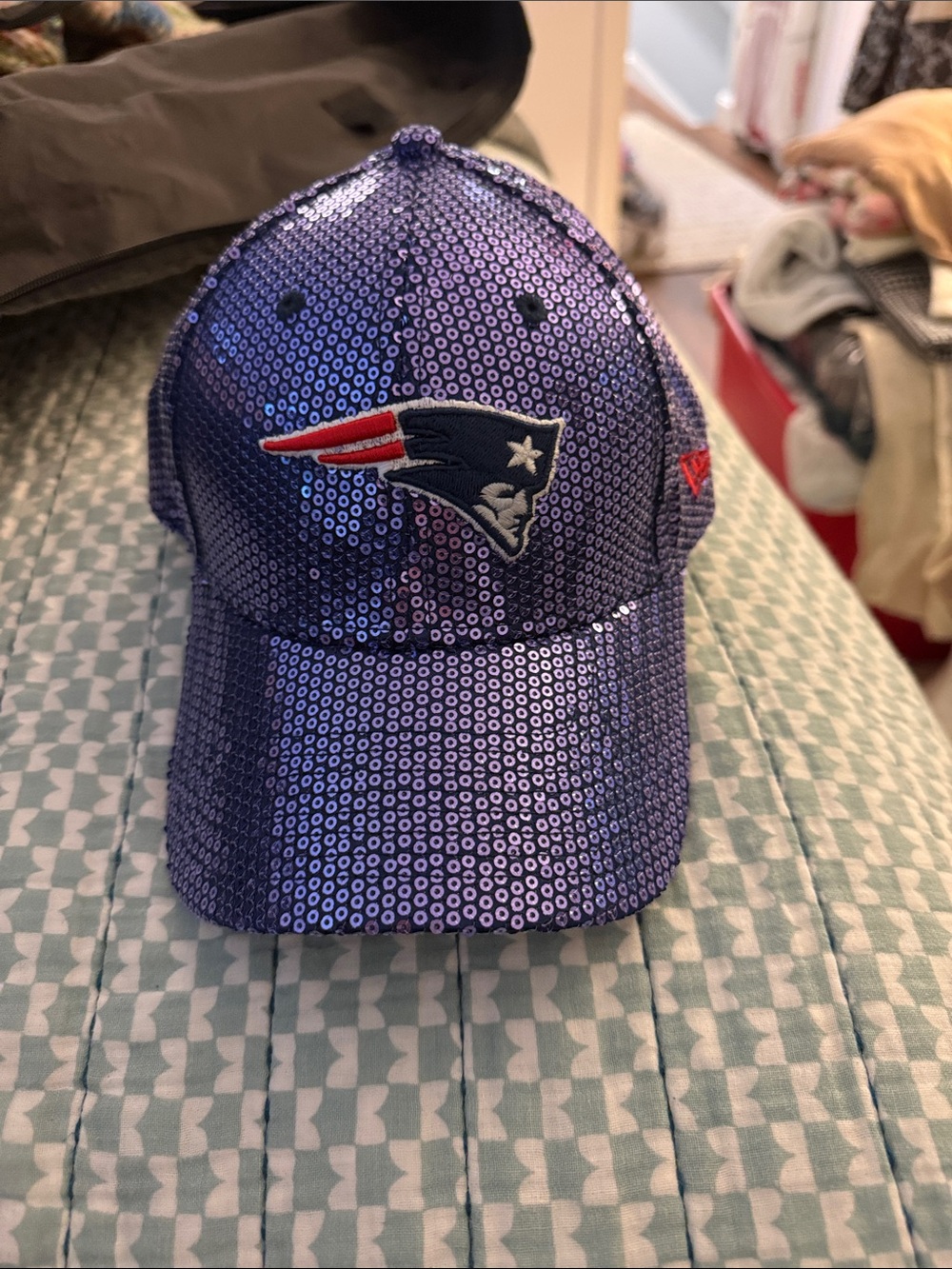 New Era Sequin Patriots Cap - Purple